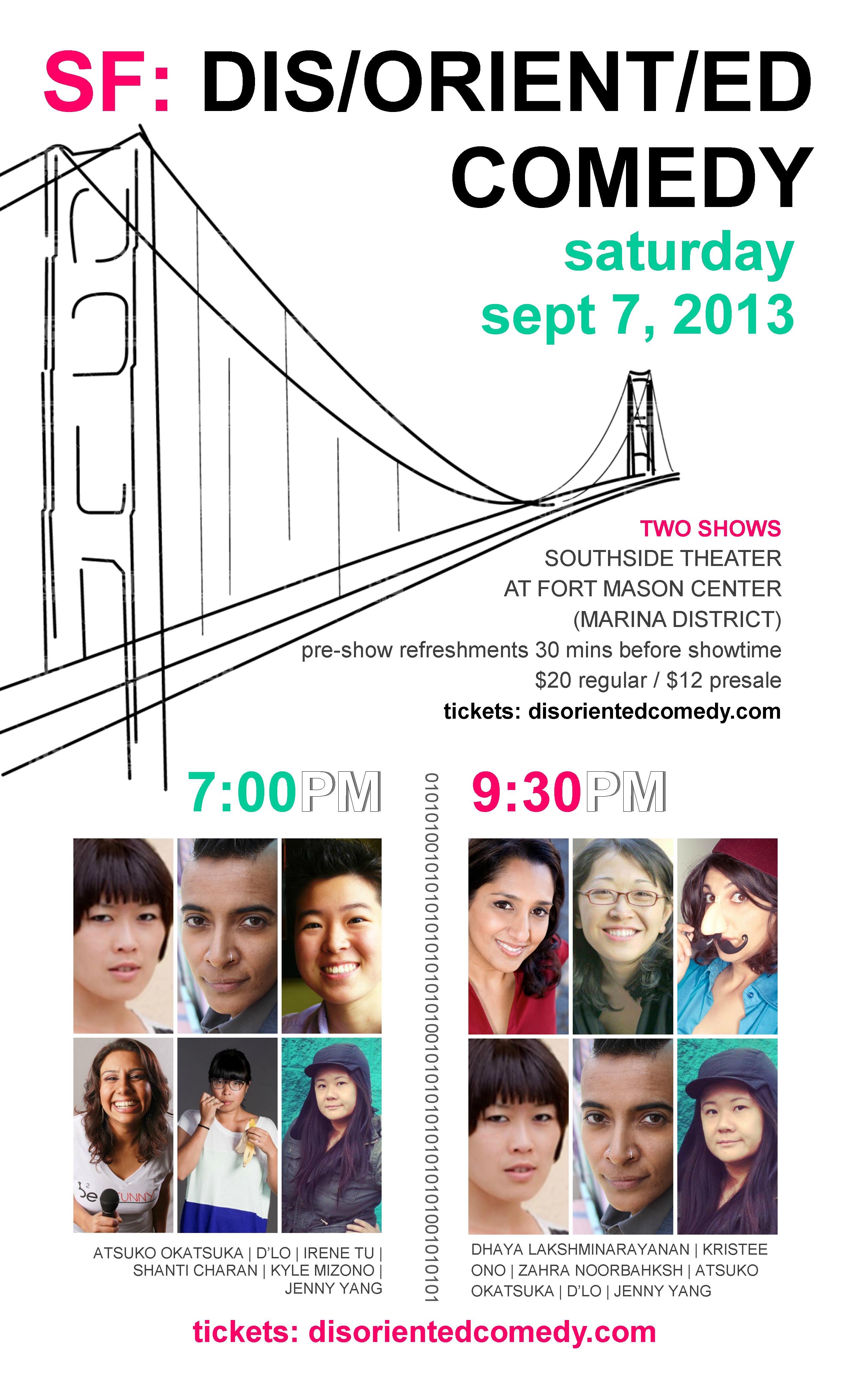 San Francisco Disoriented Comedy Flyer San Francisco Disoriented Comedy Flyer