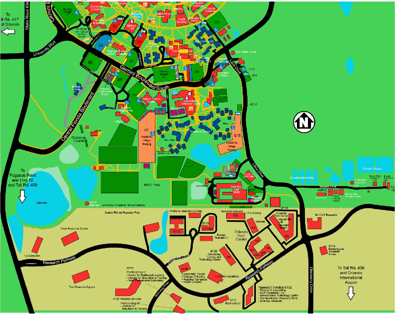 UCF Main Campus Map