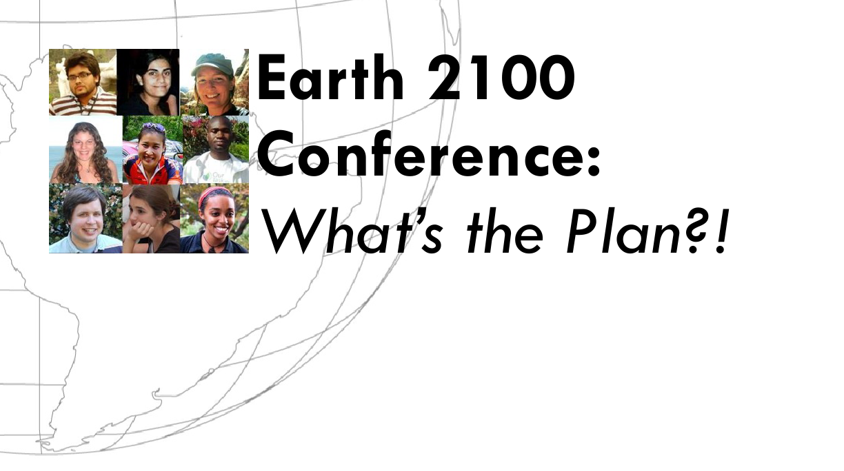 Our Task's Earth 2100 Conference: What's the Plan?! Page Header