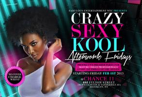 Fri Feb 1st The Return Of Crazy Sexy Kool Afterwork For Mature Urban Professionals In Brooklyn @ Chance11 (near the Barclays Center) Happy Hour Drink Specials Til 8pm & No Cover Charge 5162053842-1
