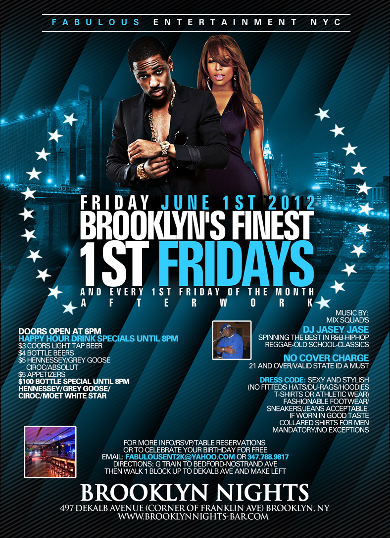 Brooklyn's Finest 1st Fridays Afterwork Fri June 1st