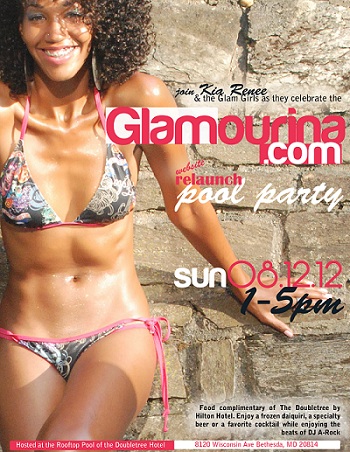 Glamourina Relaunch Party Flyer