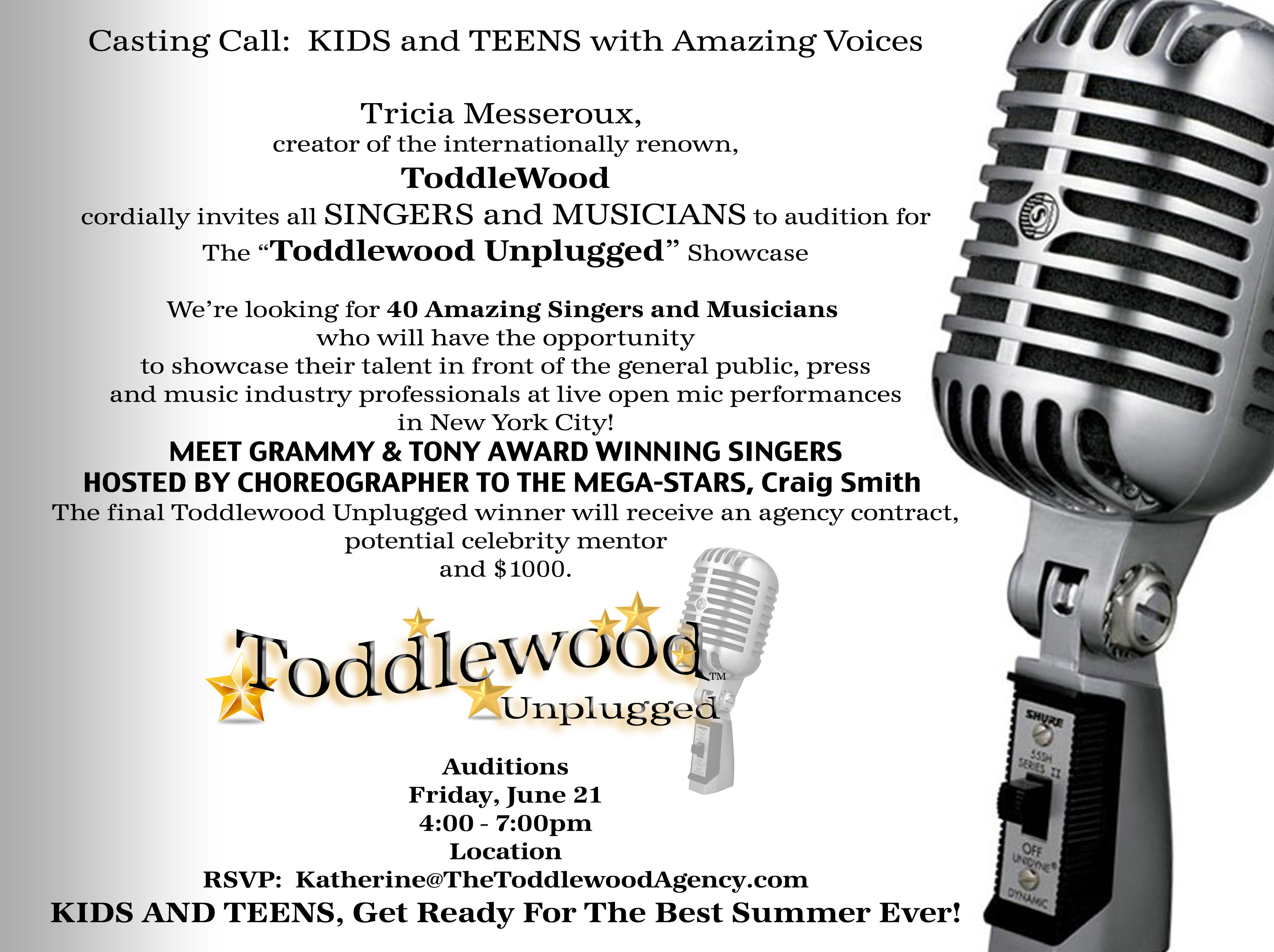 Have questions about Toddlewood Unplugged Singer Showcase? Contact 