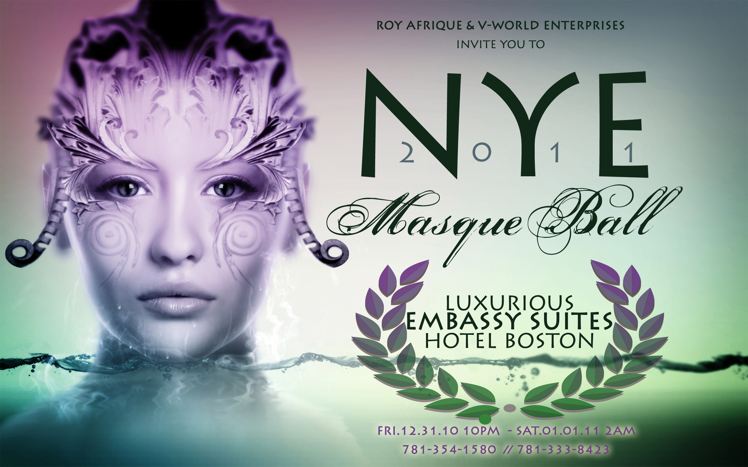 NEW YEARS EVE 2011 MASQUE BALL | EMBASSY SUITES HOTEL BOSTON Tickets ...