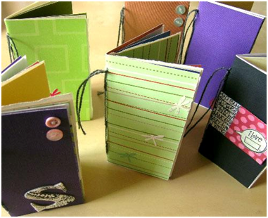 Mke your own journal An array of handmande journals