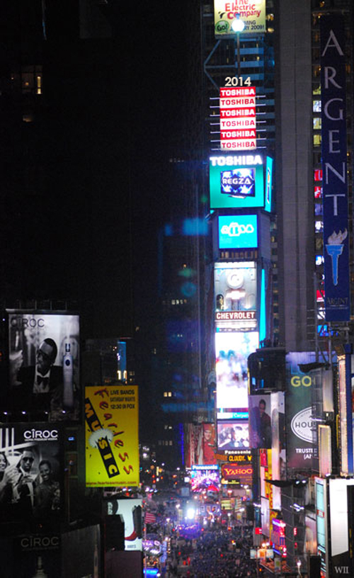 Times Square Ball Drop 2014