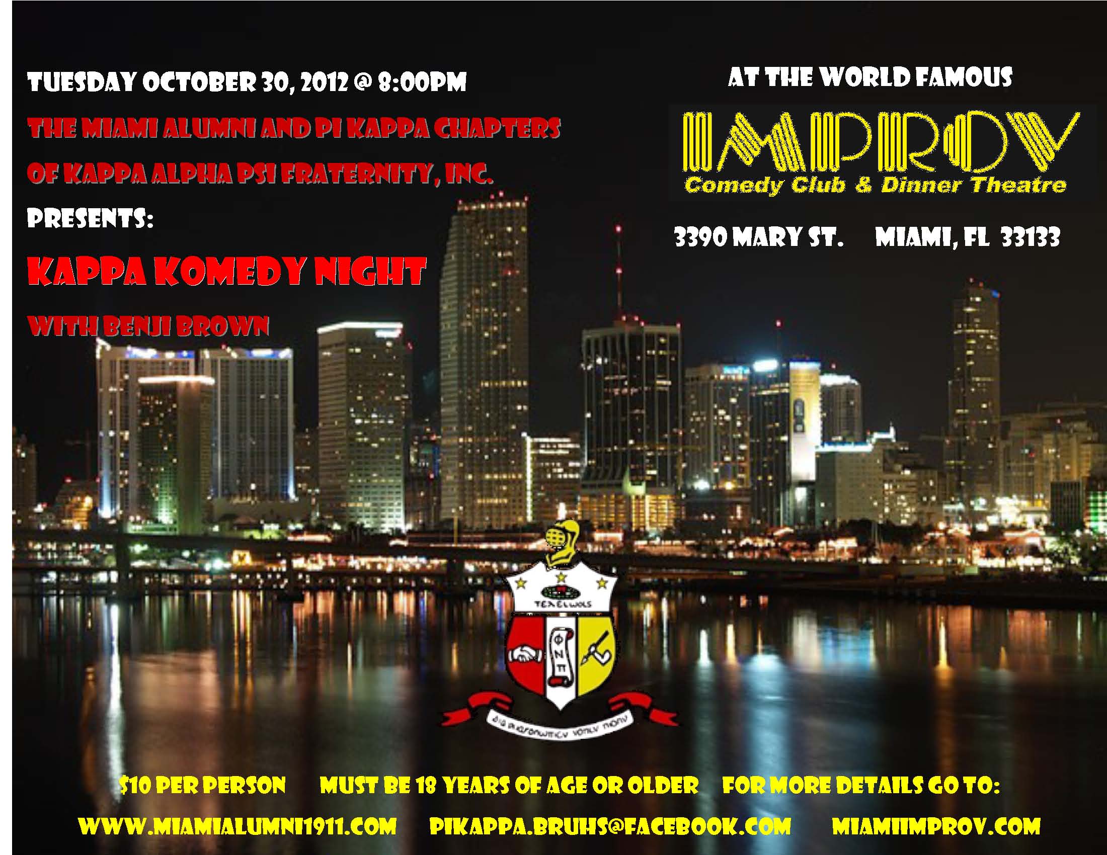 Kappa Komedy Night Miami Alumni Kappa Alpha Psi Komedy Night