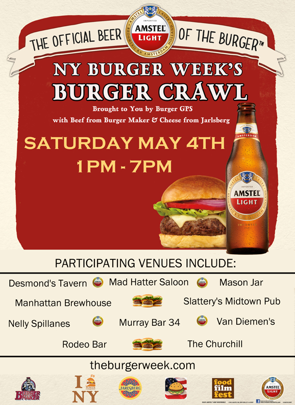 NY Burger Week Burger Crawl with Amstel Light