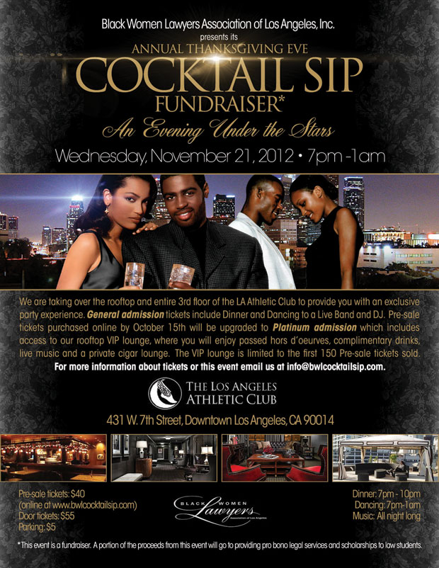 BWL Cocktail Sip 2012 BWL Cocktail Sip 2012 Flyer