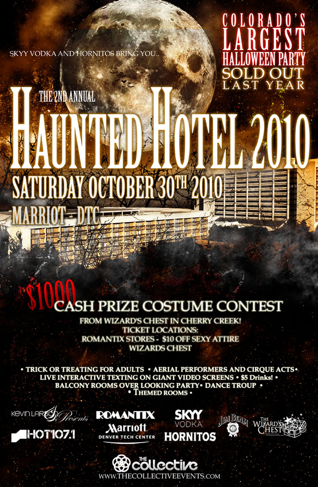 kevin larson presents haunted hotel halloween costume party