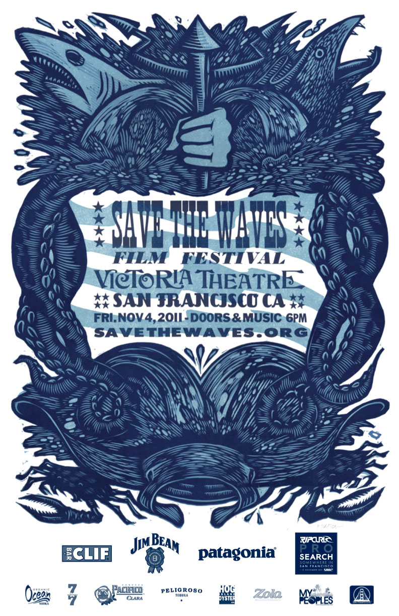 Save The Waves Film Festival Save The Waves Film Festival 2011 poster art