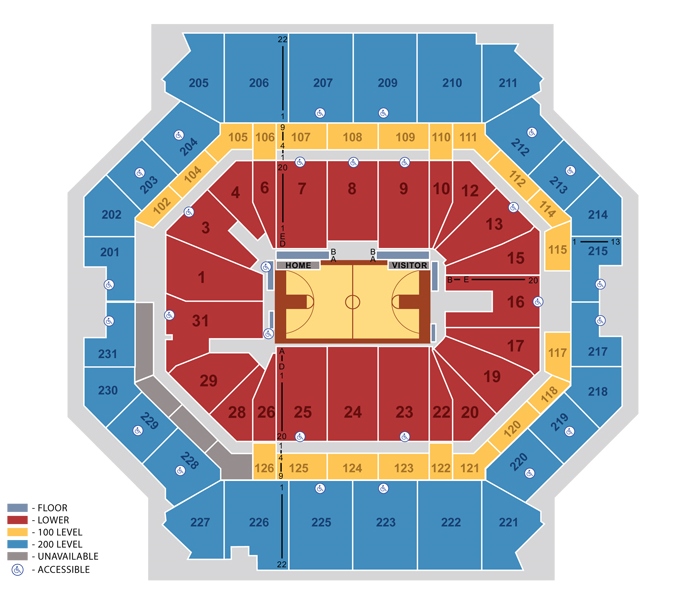Arena Seating Chart for Basketball Arena Seating Chart for Basketball
