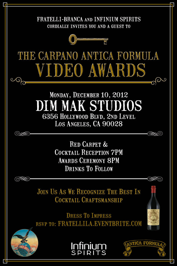 THE CARPANO ANTICA FORMULA VIDEO AWARDS