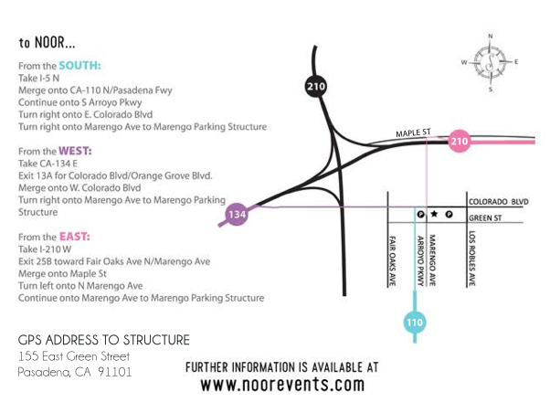 NOOR Driving Directions