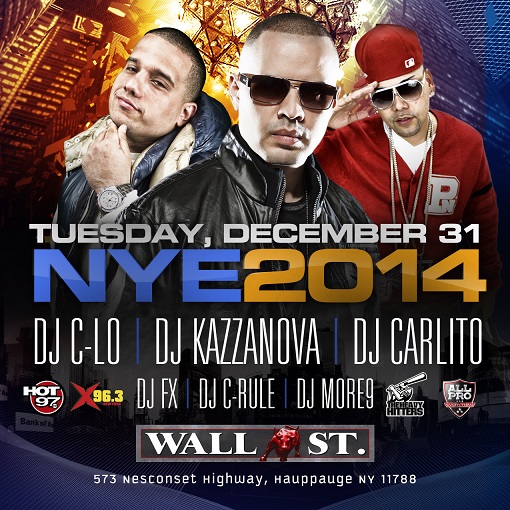 NYE at Wall Street Nightclub (Long Island) Tickets 20 in advance in ...