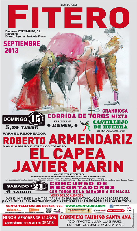 Cartel Feria Taurina de Fitero 2013