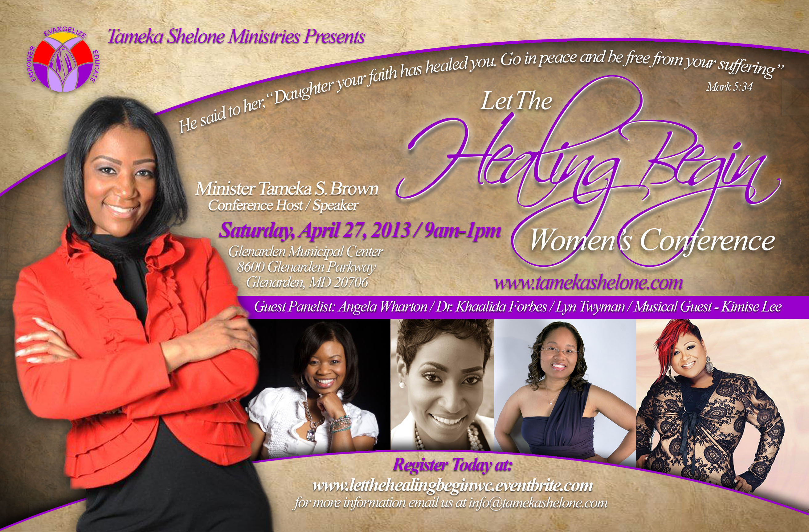 Let the Healing Begin Women's Conference Tickets, Sat, Apr 27, 2013 at ...