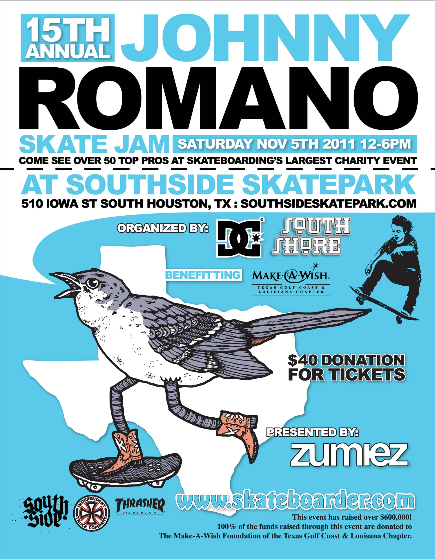 15th Annual Johnny Romano Skate Jam Johnny Romano Skate Jam Ad