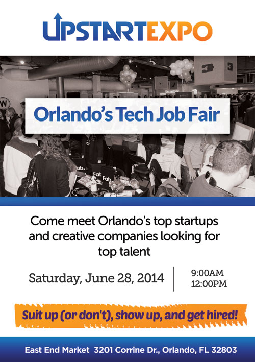 upstart expo orlando's tech job fair upstart expo flyer