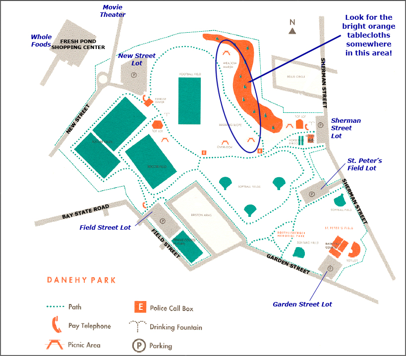 Danehy Park Map