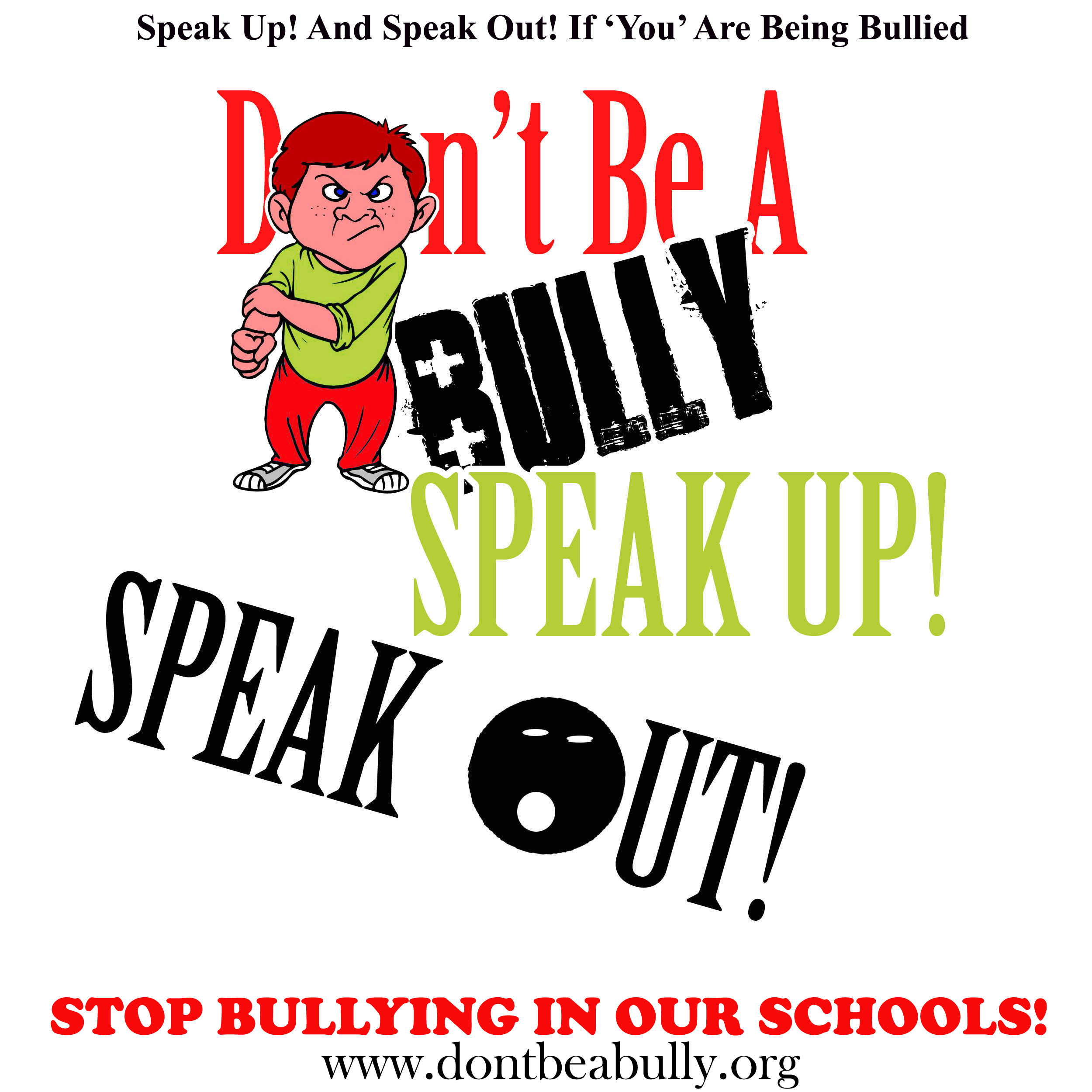 Don't Be A Bully! Speak Up! Speak Out! Anti-bullying Stage Play Tickets ...