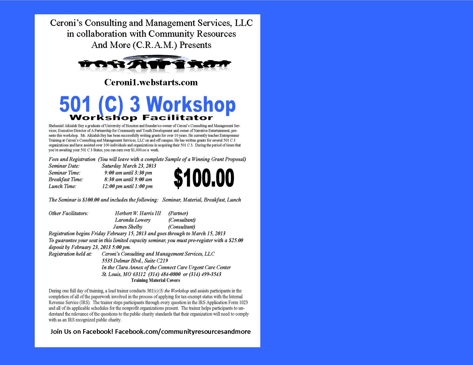 501c3-workshop-tickets-sat-mar-23-2013-at-8-30-am-eventbrite