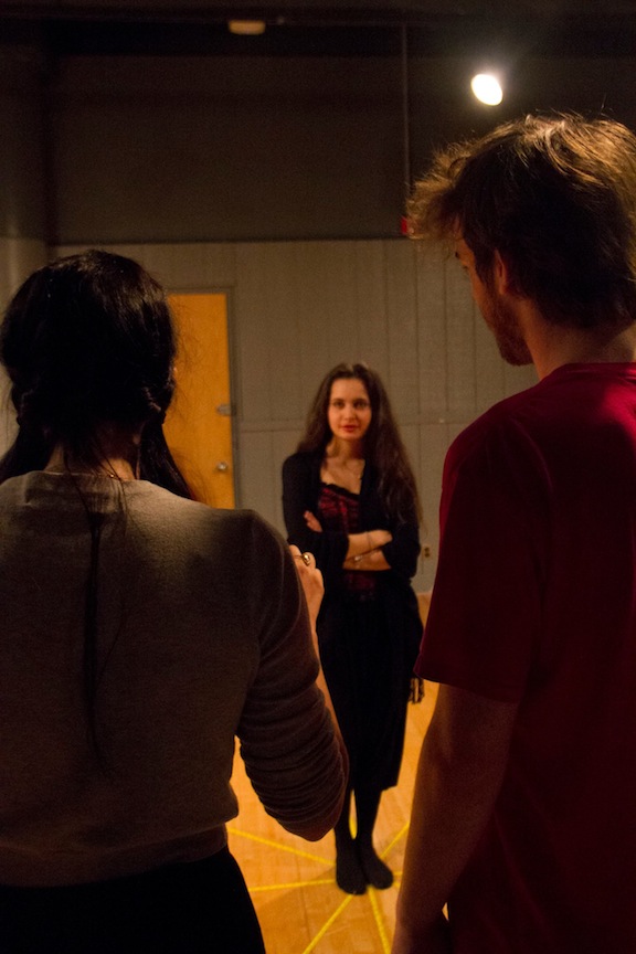 Chloe directing Esmerelda