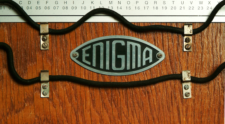 Enigma machine - photo (c) Simon Singh/University of Cambridge