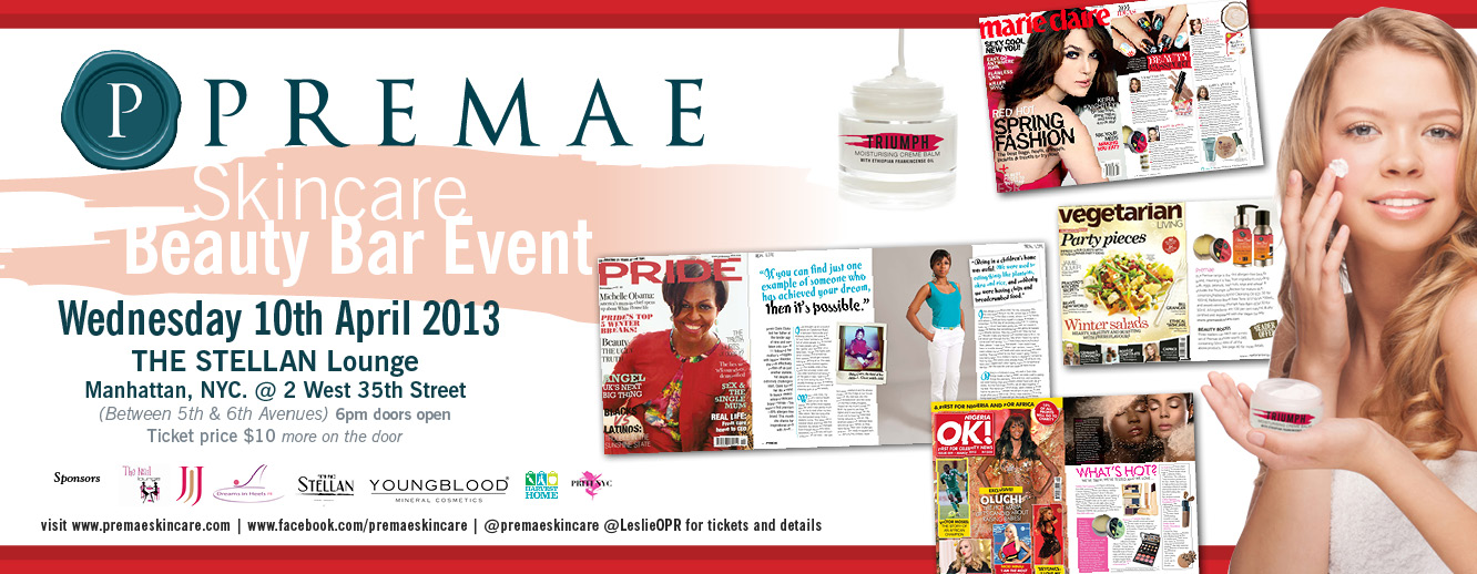 Premae Skincare Beauty Bar event nyc
