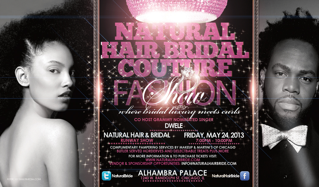 Natural Hair Bridal Couture Fashion Show Flyer