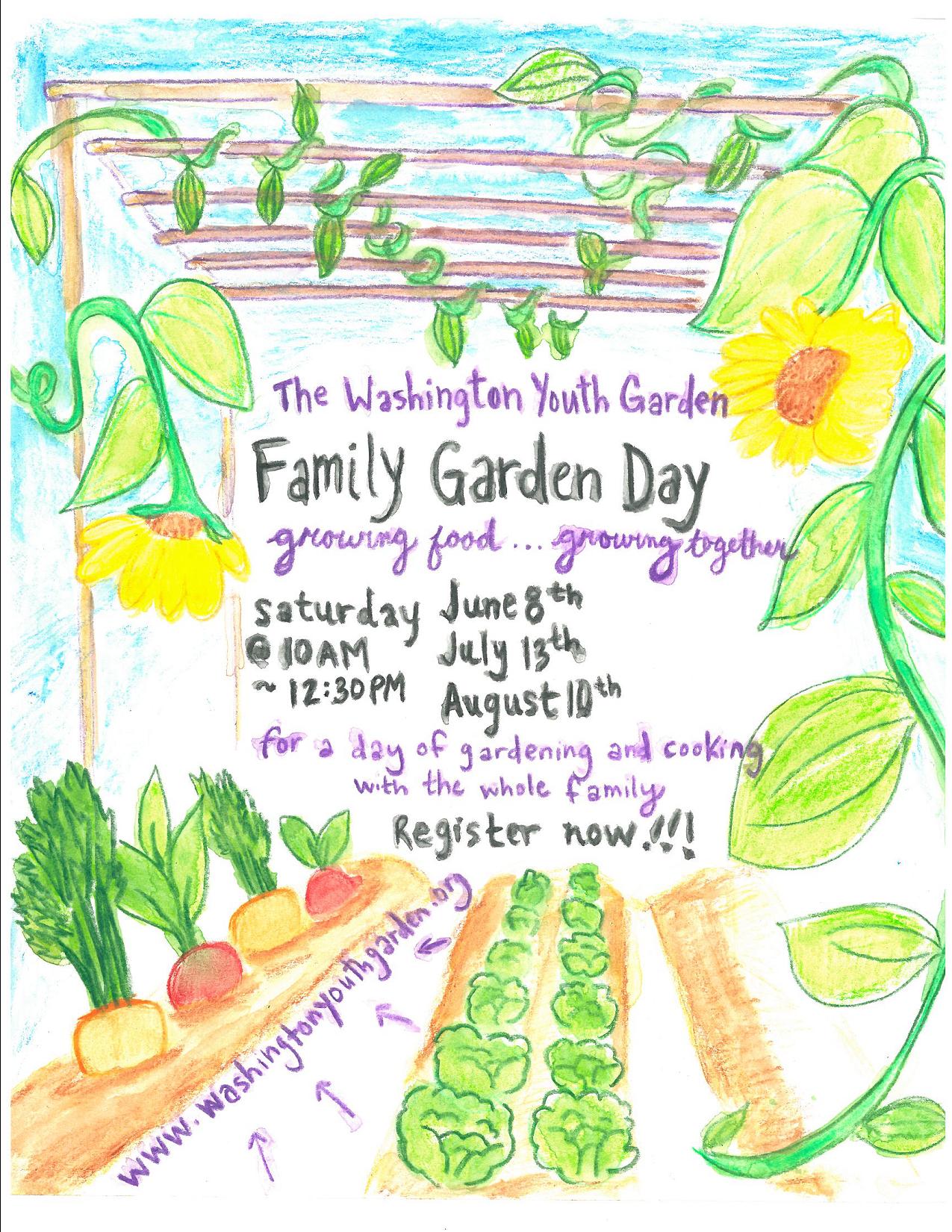 Famiy Garden Day Poster