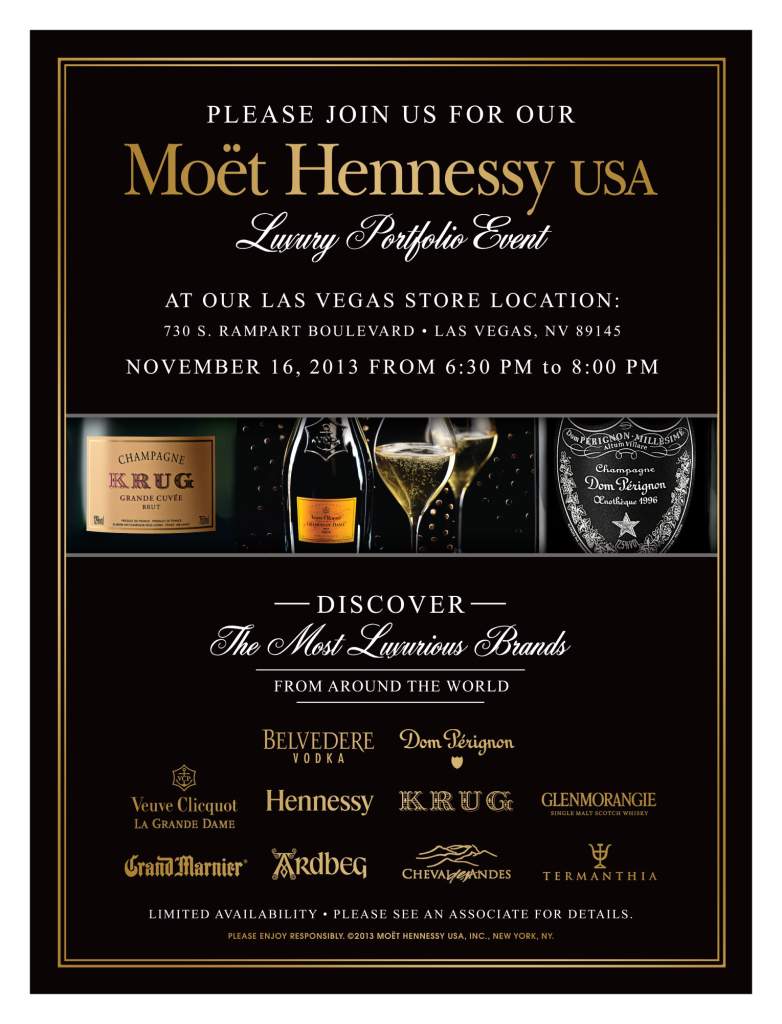 Las Vegas, NV &quot;Louis Vuitton Moet Hennessy Luxury Portfolio Experience & Tasting&quot; Tickets, Sat ...