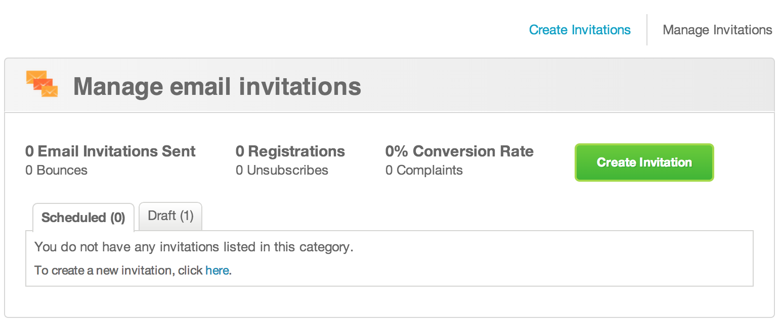 how to send email invitations on eventbrite