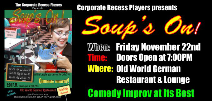 Comedy Improv Show at Old World German Restaurant Comedy Improv Show at Old World German Restaurant