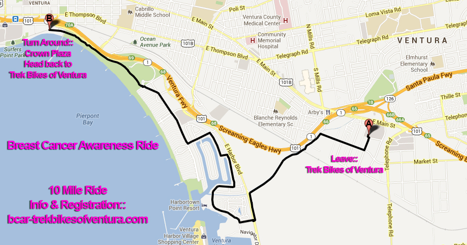 Trek Bikes of Ventura Breast Cancer Awareness Ride 10Mile