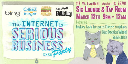 The Internet Is Serious Business Party Invite