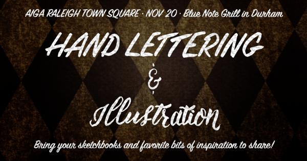 Nov 20 Lettering and Illustration Town Square at the BLUE NOTE GRILL