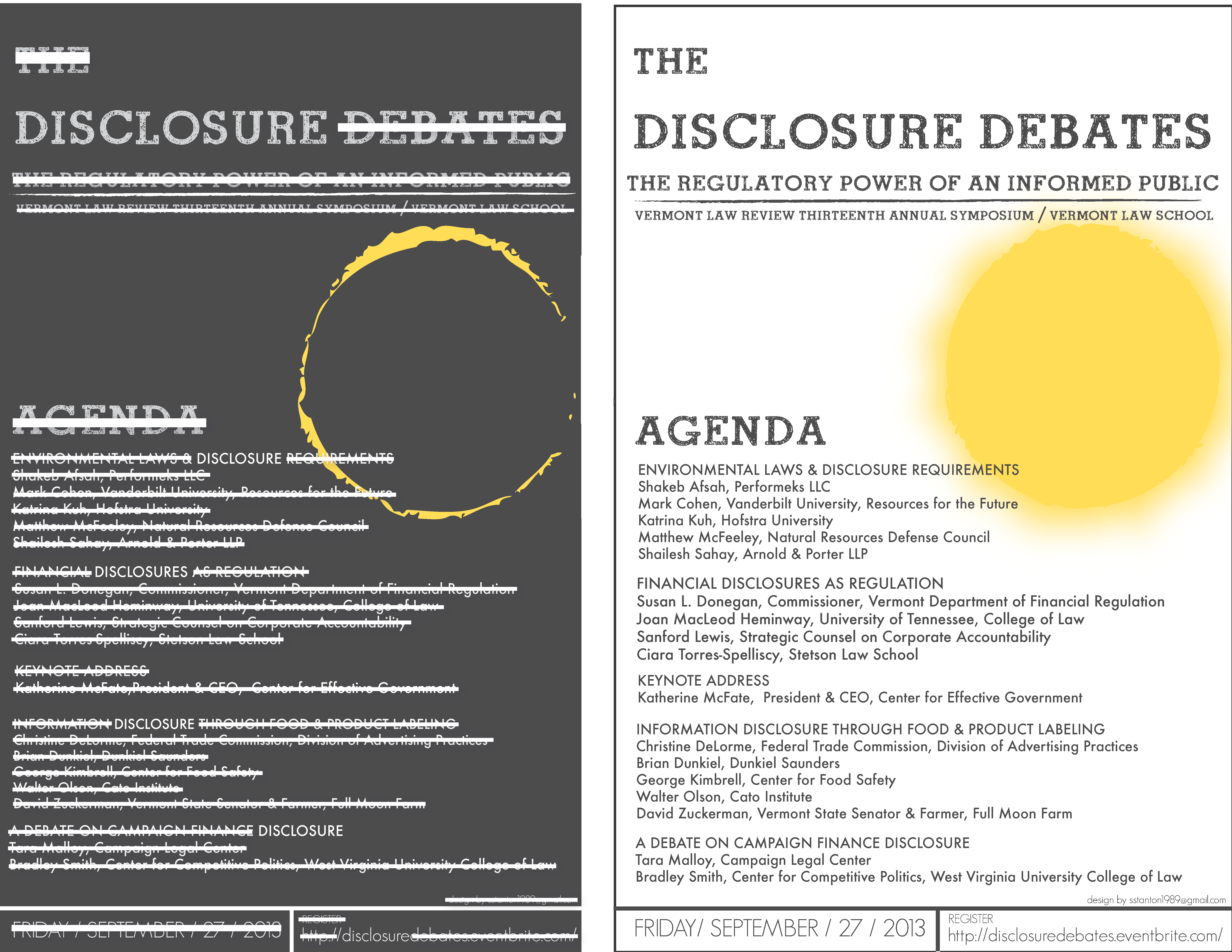 Disclosure Debates Poster