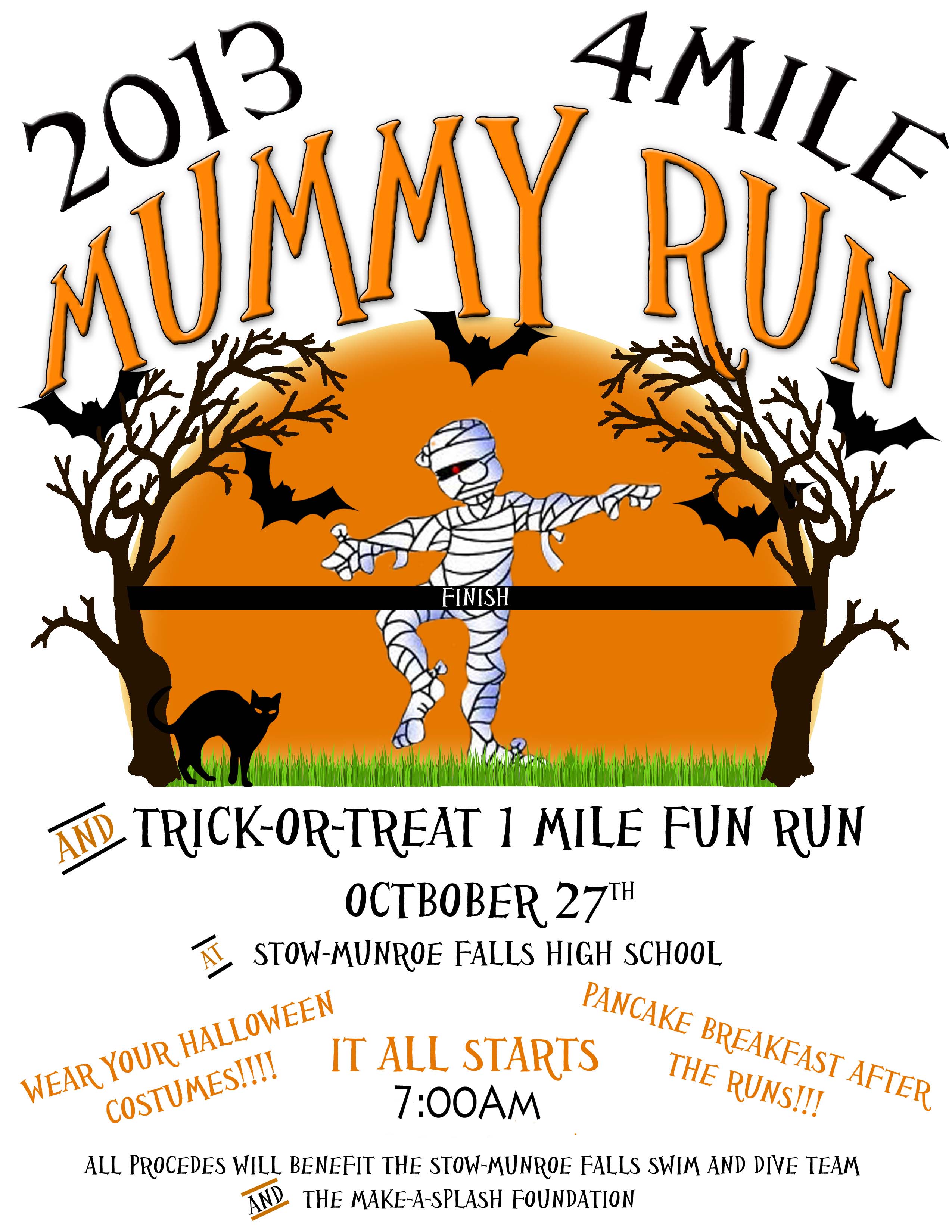 STOW MUNROE FALLS SWIM & DIVE MUMMY RUN