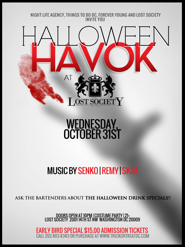 HALLOWEEN HAVOK at LOST SOCIETY HALLOWEEN HAVOK at LOST SOCIETY