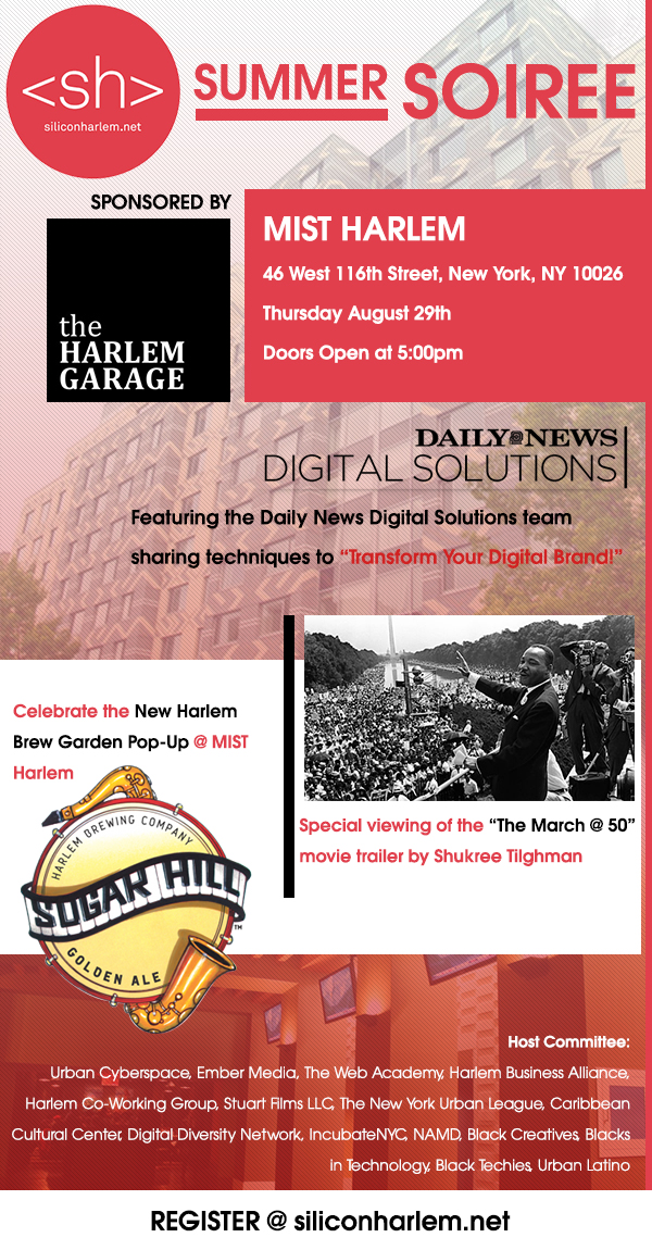 Silicon Harlem Summer Soiree Flyer SH