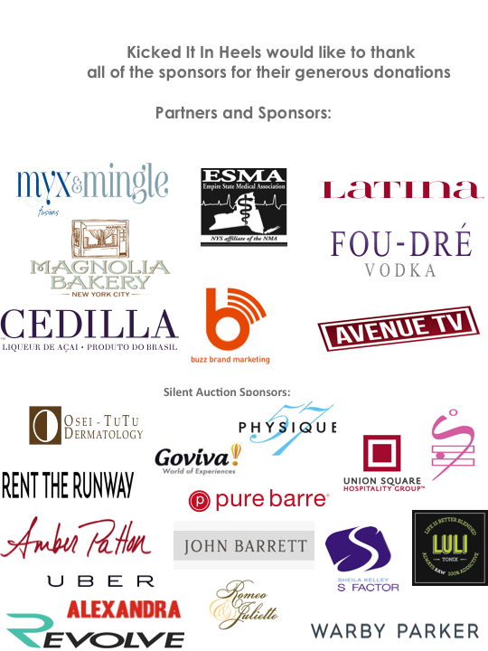 Kicked It In Heels 2nd Annual Fundraiser Sponsors