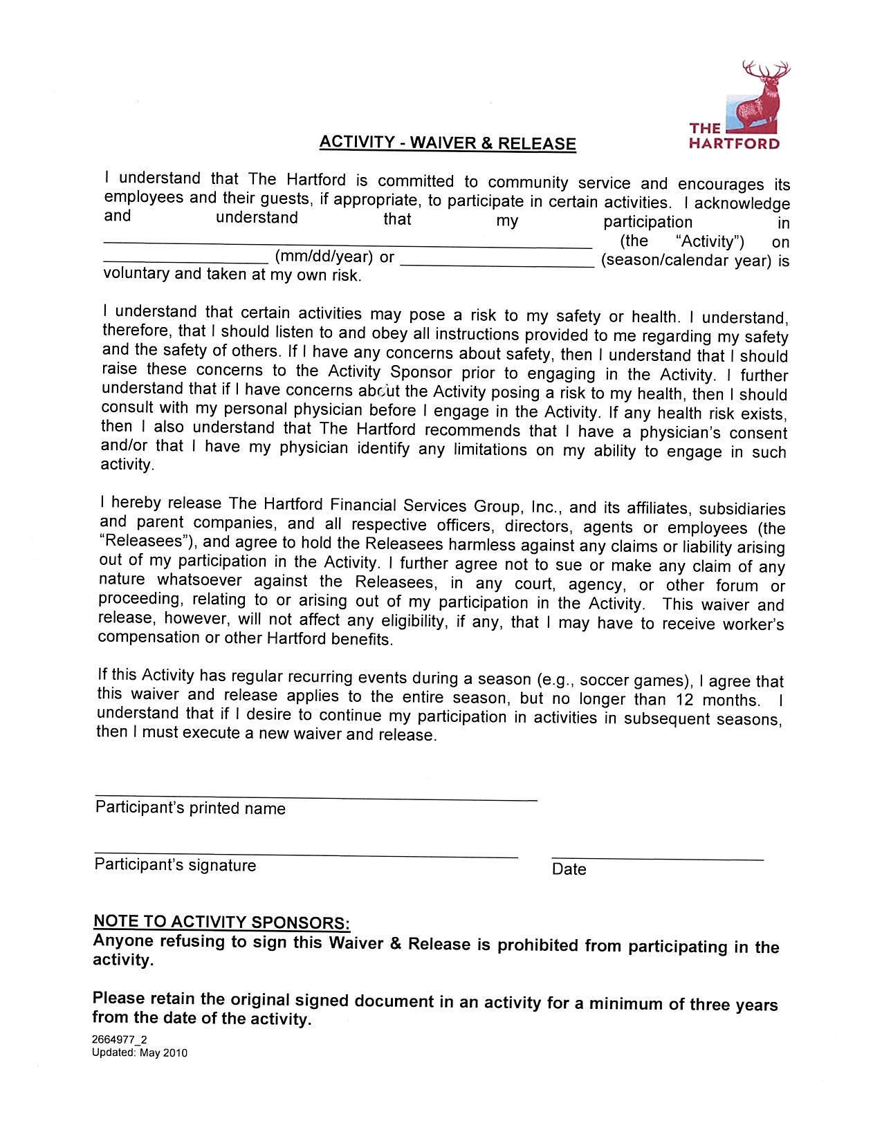 Liability/Activity Waiver Liability/Activity Waiver