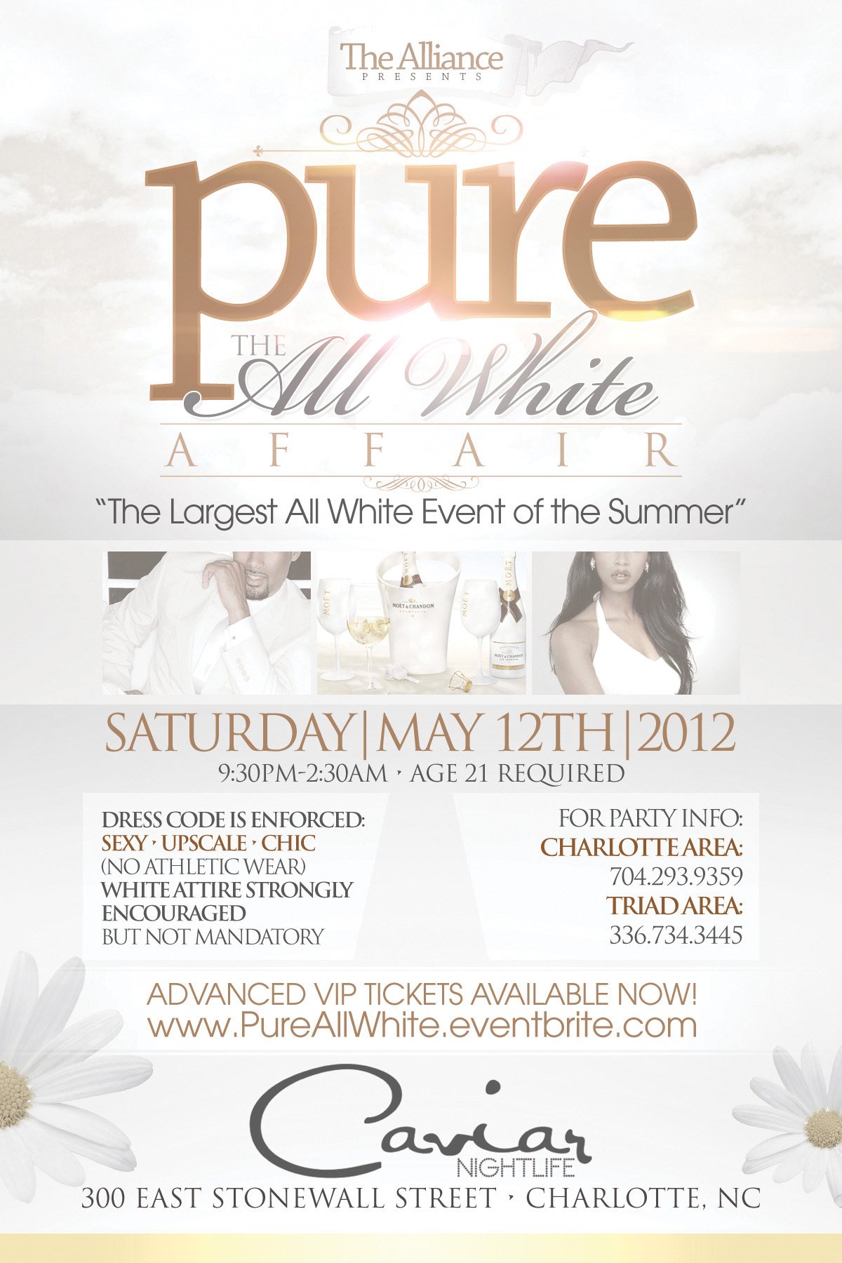 All White Affair Invitations 8