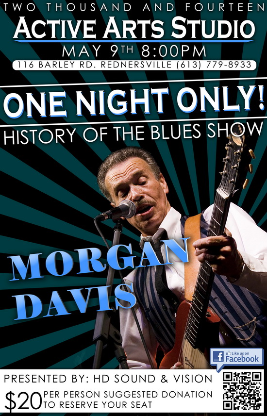 Morgan Davis Live Fri. May 9th (History of the Blues) + BB King ...