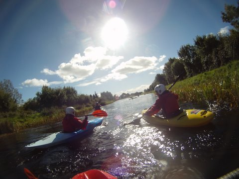 Kayaking on the Royal canal Kayaking on the Royal Canal