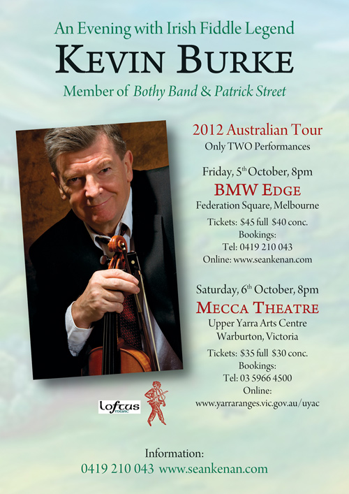 Kevin Burke Irish Fiddle Concert 2012