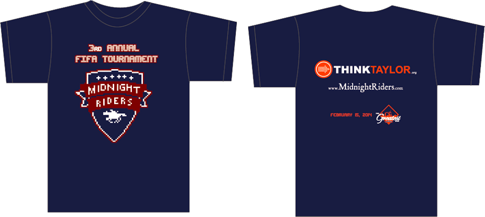 3rd Annual Midnight Riders FIFA Tournament Tshirt 3rd Annual Midnight Riders FIFA Tournament Tshirt