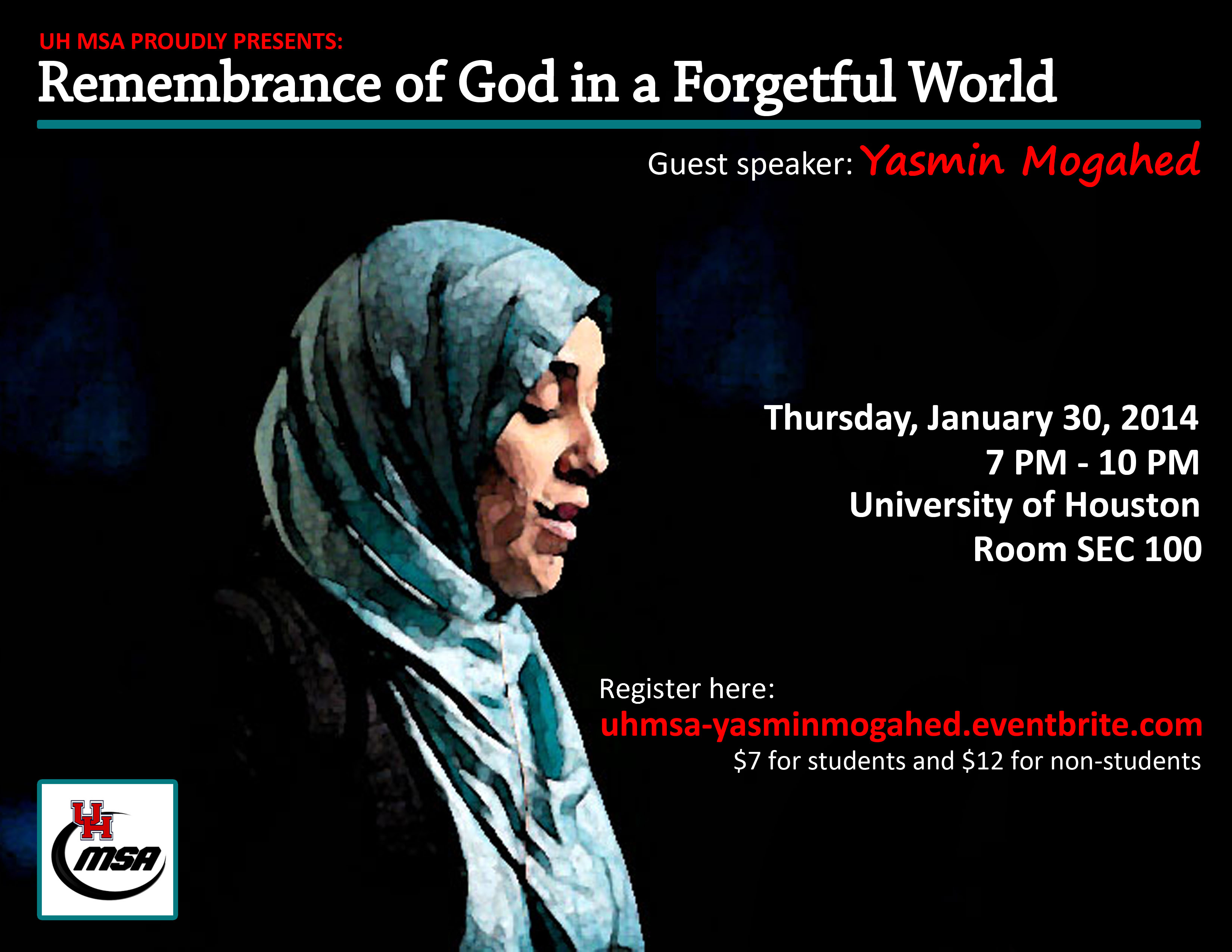 {UHMSA Yasmin Mogahed Flyer}