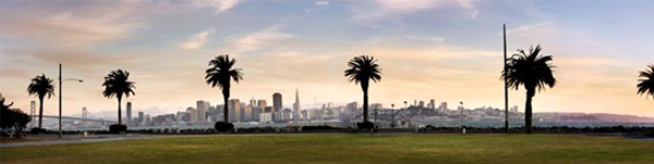 San Francisco skyline view from treasure island